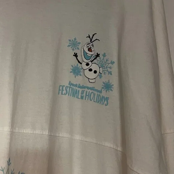 Disney Parks XXL Festival of the Holidays Olaf Spirit Jersey - Picture 2 of 3